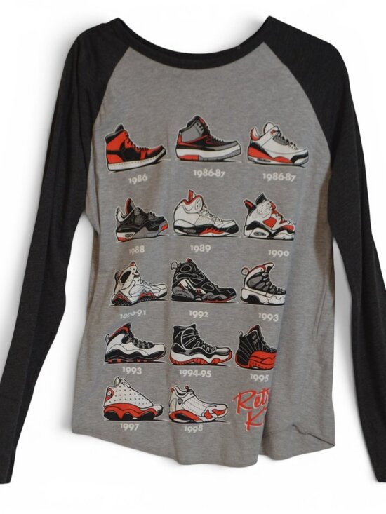 Other - Air Jordan Retro Evolution Graphic Raglan Long Sleeve T-Shirt – Men's Medium